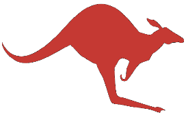 Kangaroo Couriers Icon Reversed